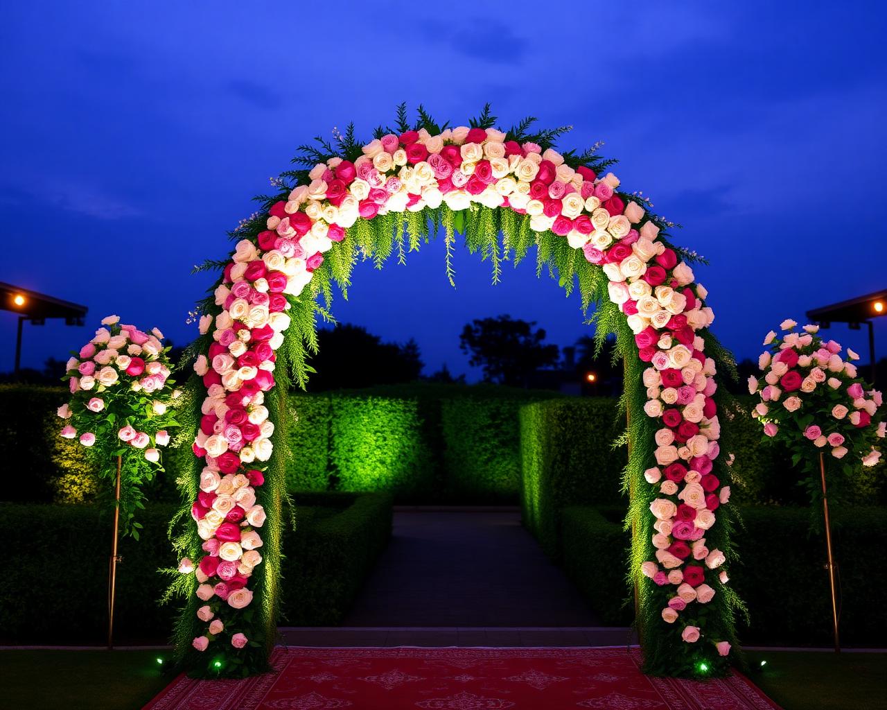 Entrance flower arch